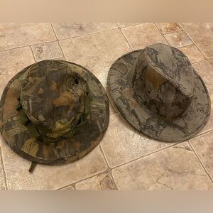 Mens Camo Boonie Hat Lot (2) Military Hunting Outdoorsman Bucket Hat Advantage